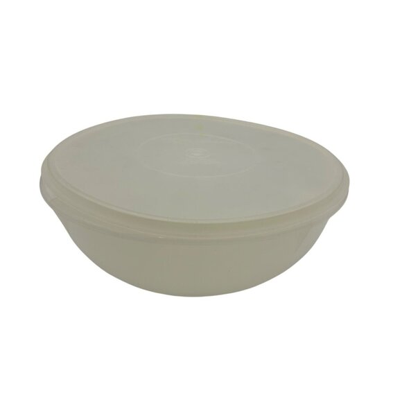 Tupperware  Fix and Mix Extra Large Mixing Bowl Popcorn 26 Cups Lid Vtg READ - Picture 1 of 3